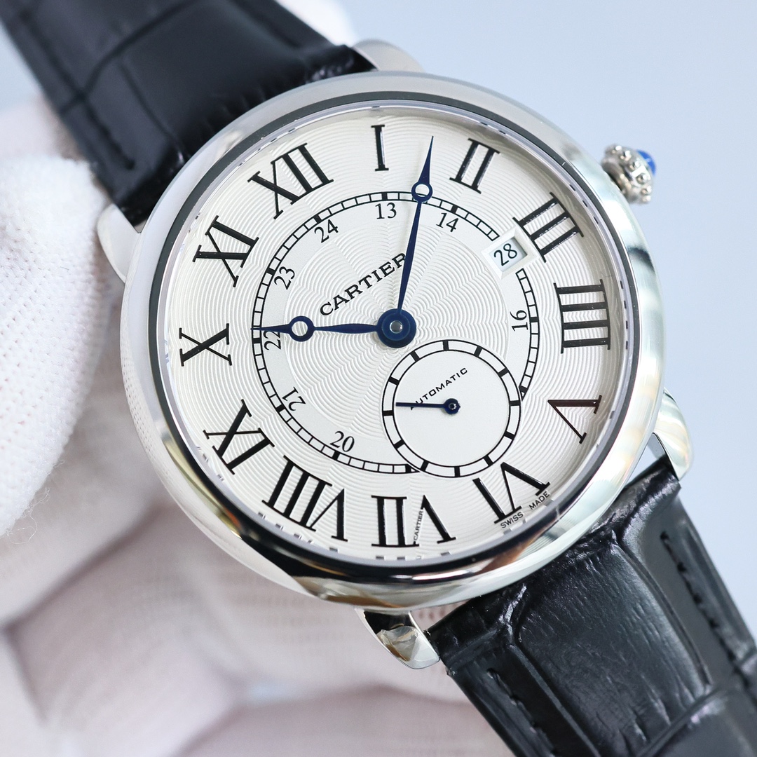 Cartier Watch 40mm White / Rose Gold - watch1638 - Image 5