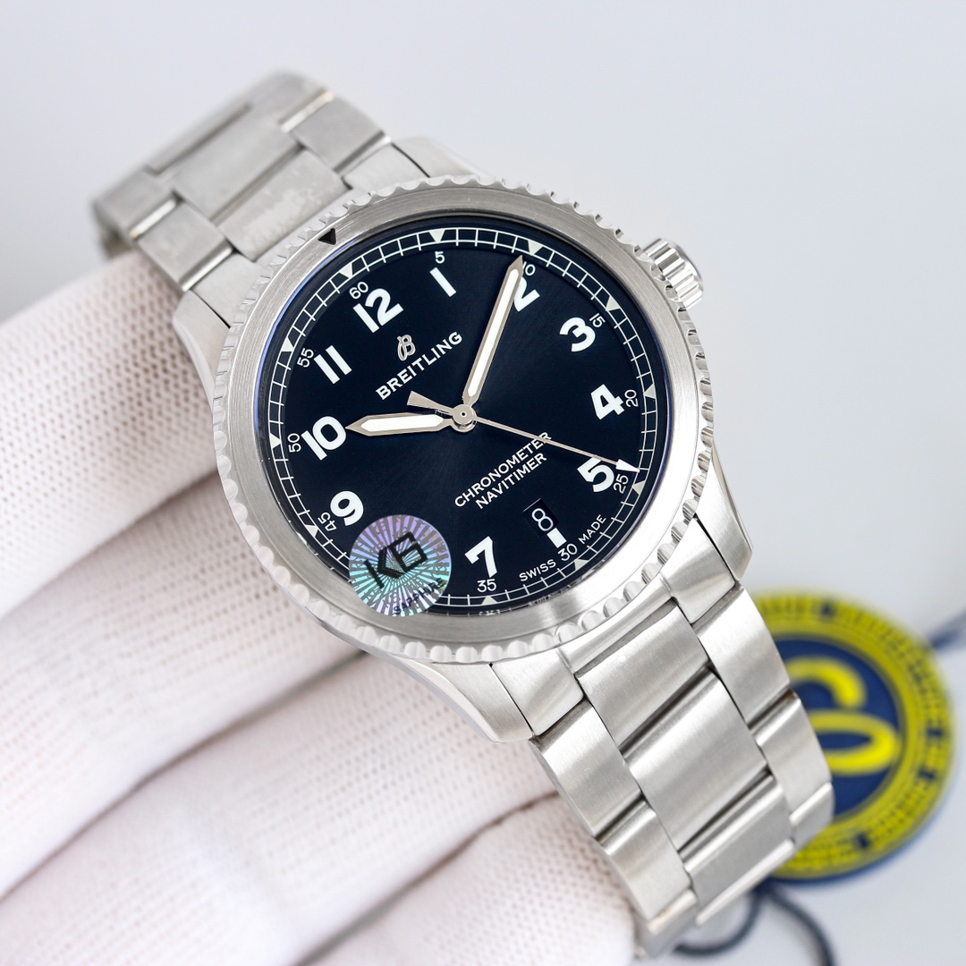 Breitling Pilot 41mm Silver - watch1647 - Image 5