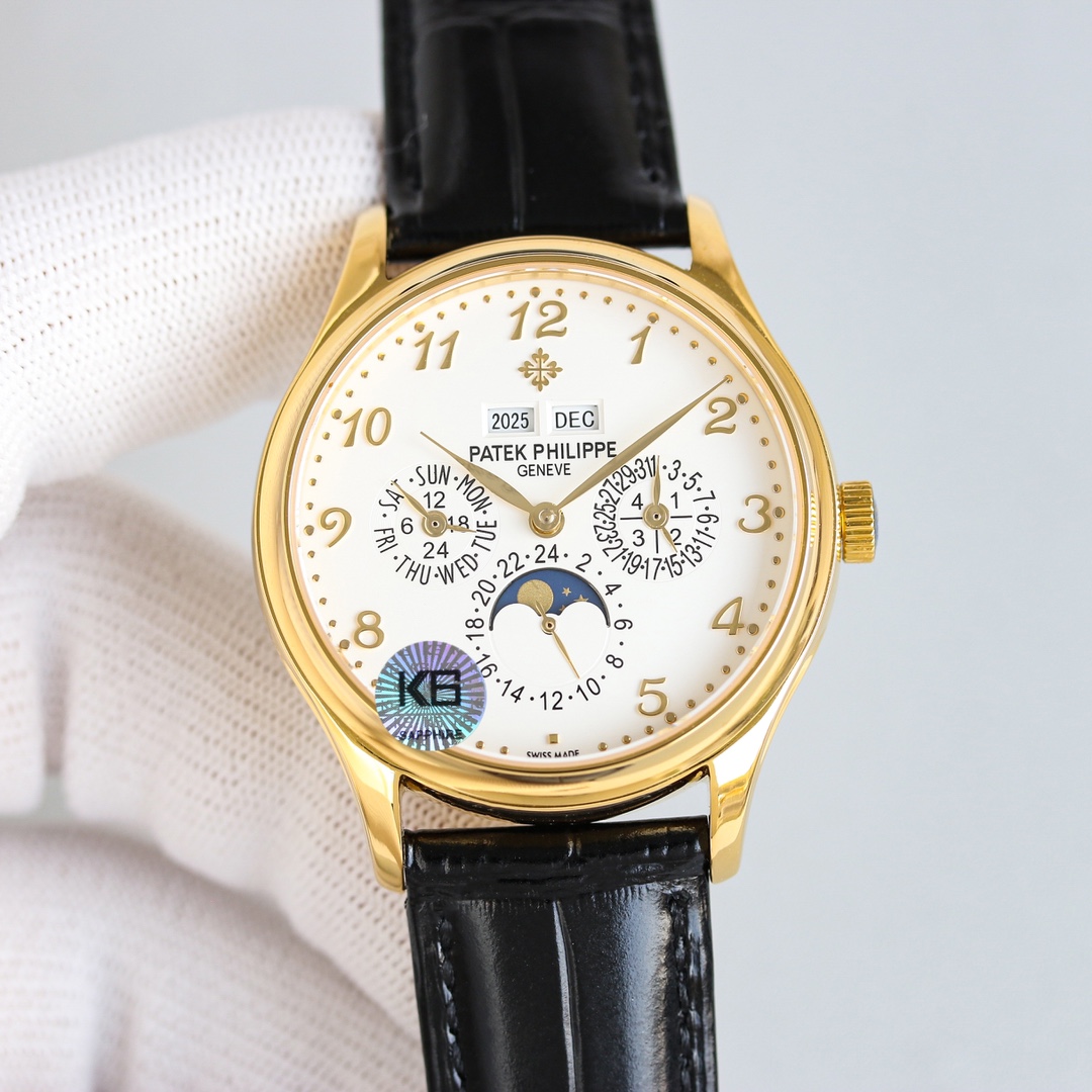 Patek Philippe Watch 39mm White - watch1737 - Image 5