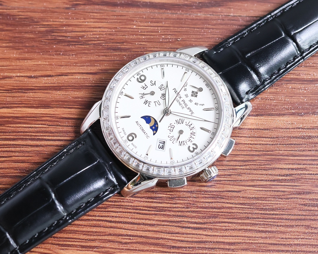 Patek Philippe Watch 42mm White / Gold - watch1769 - Image 5