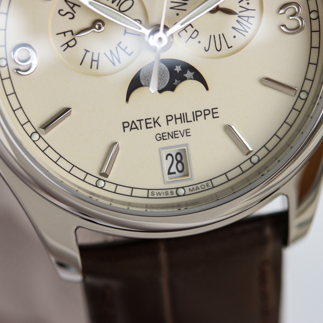 Patek Philippe Watch 39mm White - watch1771 - Image 5