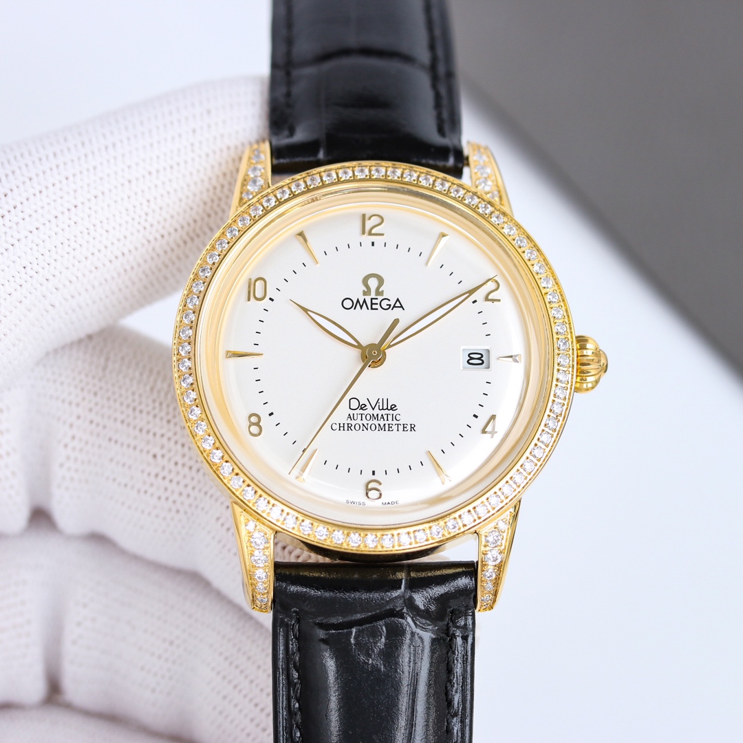 Omega De Ville 40mm White / Gold - watch1812 - Image 5