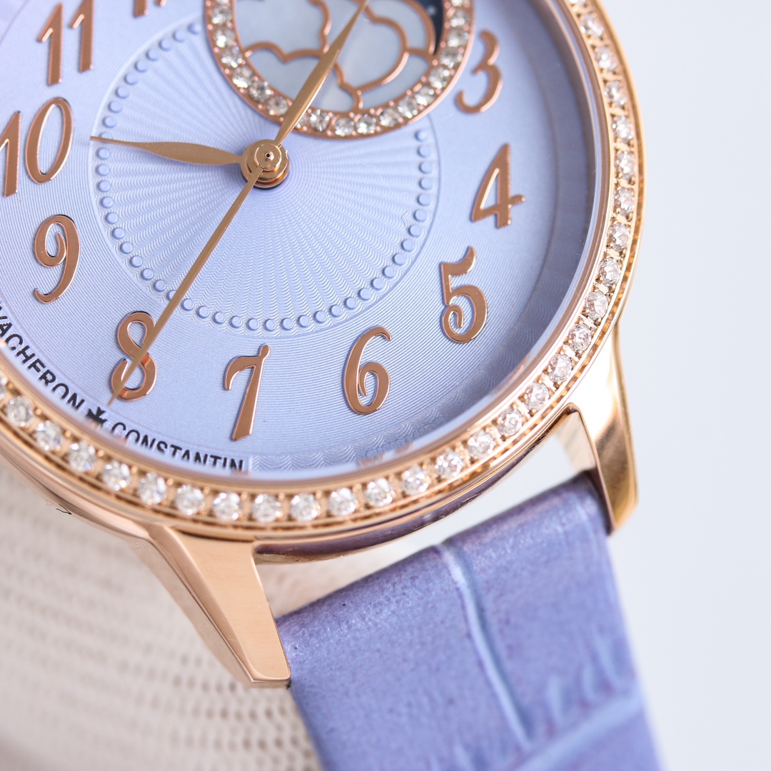 Vacheron Constantin Watch 37mm White / Rose Gold - watch1857 - Image 5