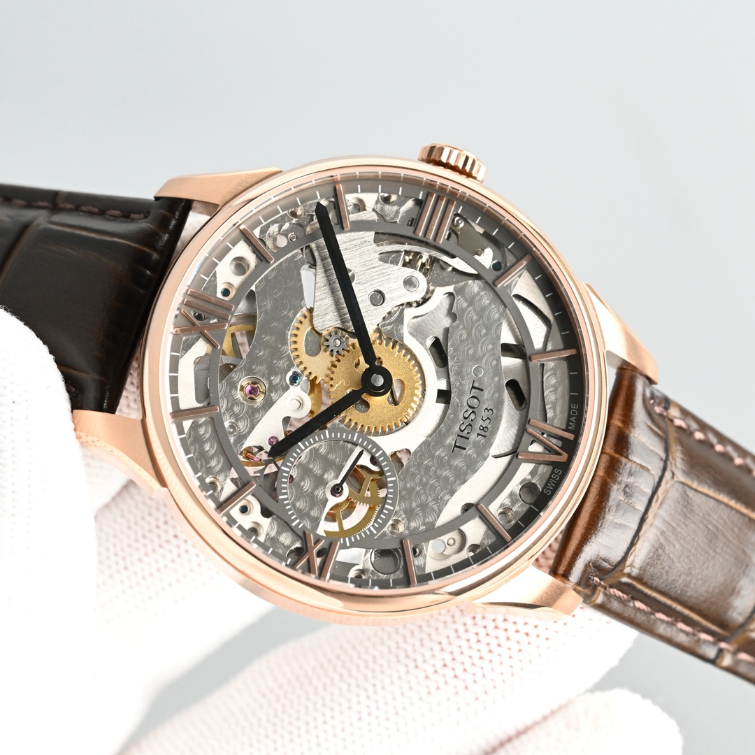 Tissot Watch 42mm Rose Gold / Silver - watch1861 - Image 5