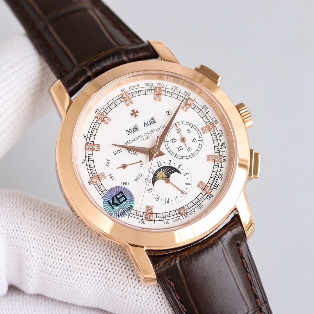 Vacheron Constantin Watch White / Gold - watch2072 - Image 5